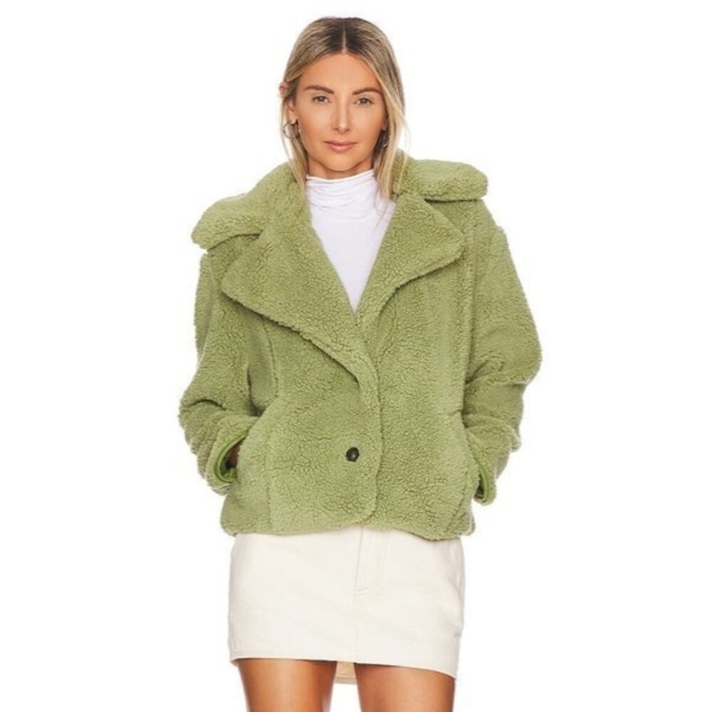 NWOT FREE PEOPLE Joplin Cozy Jacket in Sweet Pistachio size XS